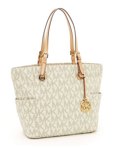 michael kors vanilla signature tote